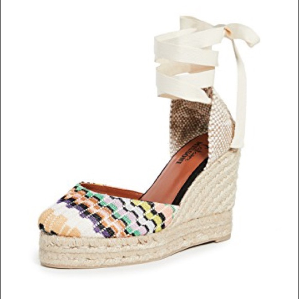 Castaner x Missoni Espadrilles w/ Tie at the ankle